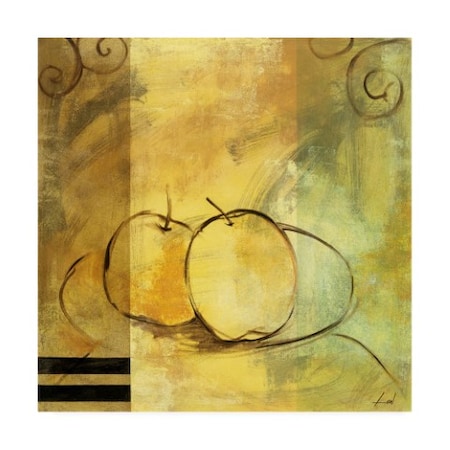 Pablo Esteban 'Apple Line Art Abstract' Canvas Art,14x14